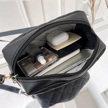 Обикновена малка куриерска чанта за жени Trend Lingge бродерия Женска чанта през рамо Модни дамски чанти Crossbody Ежедневна ръчна чанта