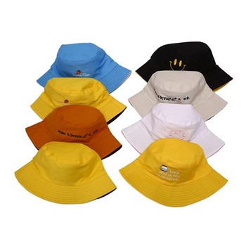 Μόδα Φόρεμα Διπλής Όψης Κέντημα Straberry Panama Bucket Καπέλο Ανδρικό Γυναικείο Καλοκαιρινό κουβά Καπέλο Hip Hop Καπέλο Ψαρά