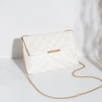 Нова решетъчна дамска чанта през рамо Дамска бродирана малка квадратна чанта Чанти през рамо от PU кожа Дамска чанта и портмонета Чанти за телефон
