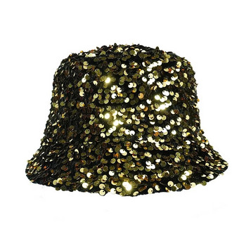 2021 Νέος Άνδρας Γυναικεία γκλίτερ παγιέτες Καπέλο ψαράδικο καπέλο διπλωμένο αντιανεμικά καπέλα Παναμά Γυναικεία
