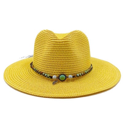 Novi dodaci za ljetni slamnati šešir jazz šešir za sunčanje na otvorenom ljetni šešir za zaštitu od sunca šešir za plažu sombrero šešir za sunce