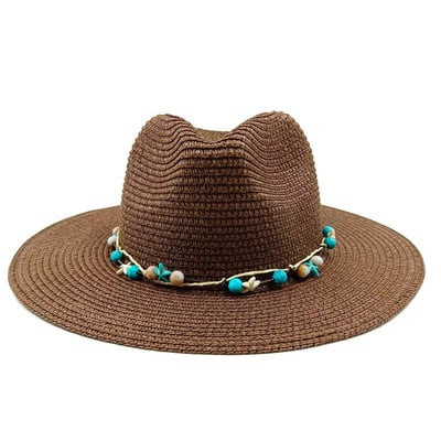 Novi dodaci za ljetni slamnati šešir jazz šešir za sunčanje na otvorenom ljetni šešir za zaštitu od sunca šešir za plažu sombrero šešir za sunce