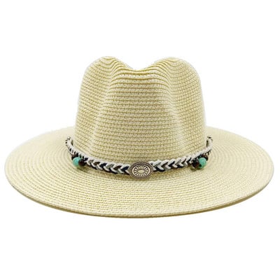 Novi dodaci za ljetni slamnati šešir jazz šešir za sunčanje na otvorenom ljetni šešir za zaštitu od sunca šešir za plažu sombrero šešir za sunce