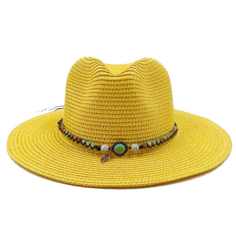 Novi dodaci za ljetni slamnati šešir jazz šešir za sunčanje na otvorenom ljetni šešir za zaštitu od sunca šešir za plažu sombrero šešir za sunce