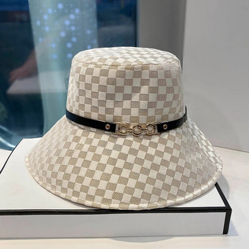 Ανοιξιάτικο καπέλο μόδας πολυτελείας Καλοκαιρινό απλό και ευέλικτο λεπτό αναπνεύσιμο καπέλο ψαρά για άνοιξη και φθινόπωρο για υπαίθριες εξόδους