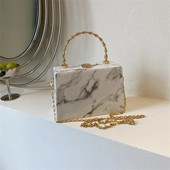 Ženska dizajnerska ženska torbica s mramoriranim torbicama na ramenu četvrtasta torba za djevojke preko ramena