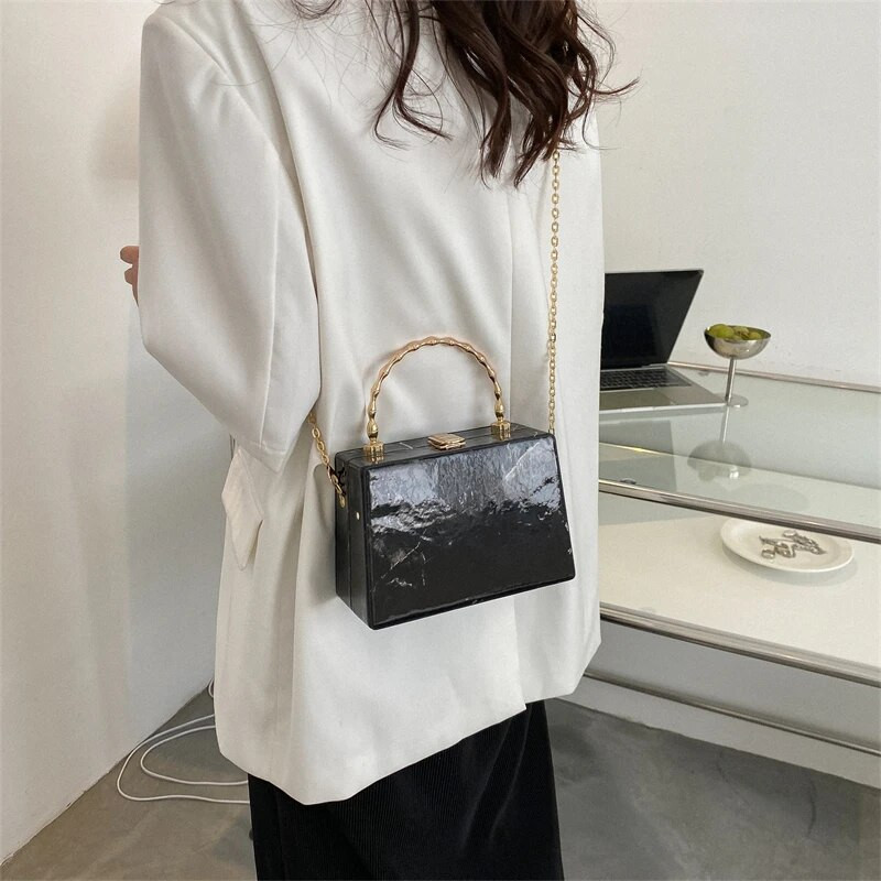 Ženska dizajnerska ženska torbica s mramoriranim torbicama na ramenu četvrtasta torba za djevojke preko ramena