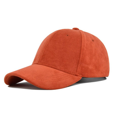 Modne bejzbol kape od brušene kože za muškarce Žene Jesen Zima Jednobojne retro brze hip hop šeširi Unisex ulične podesive kape za zaštitu od sunca