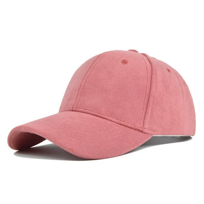 Modne bejzbol kape od brušene kože za muškarce Žene Jesen Zima Jednobojne retro brze hip hop šeširi Unisex ulične podesive kape za zaštitu od sunca