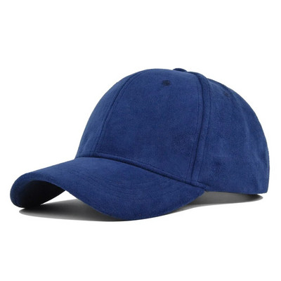 Modne bejzbol kape od brušene kože za muškarce Žene Jesen Zima Jednobojne retro brze hip hop šeširi Unisex ulične podesive kape za zaštitu od sunca