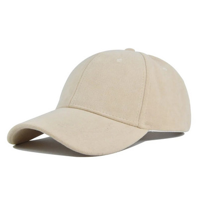 Modne bejzbol kape od brušene kože za muškarce Žene Jesen Zima Jednobojne retro brze hip hop šeširi Unisex ulične podesive kape za zaštitu od sunca