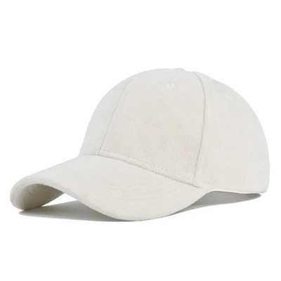 Modne bejzbol kape od brušene kože za muškarce Žene Jesen Zima Jednobojne retro brze hip hop šeširi Unisex ulične podesive kape za zaštitu od sunca