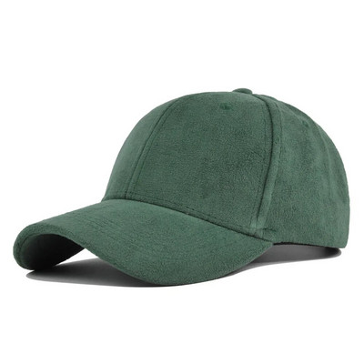 Modne bejzbol kape od brušene kože za muškarce Žene Jesen Zima Jednobojne retro brze hip hop šeširi Unisex ulične podesive kape za zaštitu od sunca