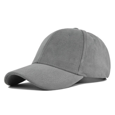 Modne bejzbol kape od brušene kože za muškarce Žene Jesen Zima Jednobojne retro brze hip hop šeširi Unisex ulične podesive kape za zaštitu od sunca