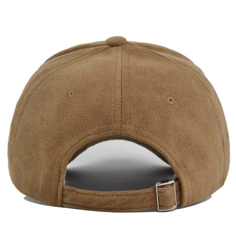 Modne bejzbol kape od brušene kože za muškarce Žene Jesen Zima Jednobojne retro brze hip hop šeširi Unisex ulične podesive kape za zaštitu od sunca