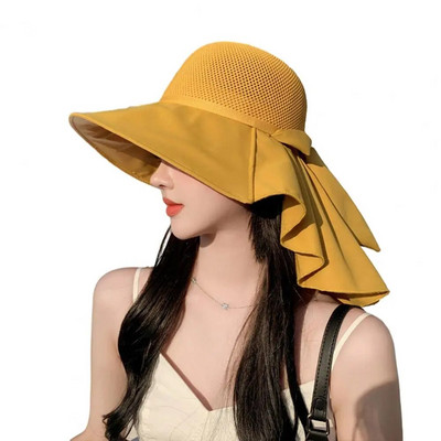 Nuotraukų rekvizitas Daugiafunkcinis vienspalvis Moteriškas žvejų skrybėlė Lengva moteriška vasaros kepuraitė plačiajuostė moteriška galvos apdangalas