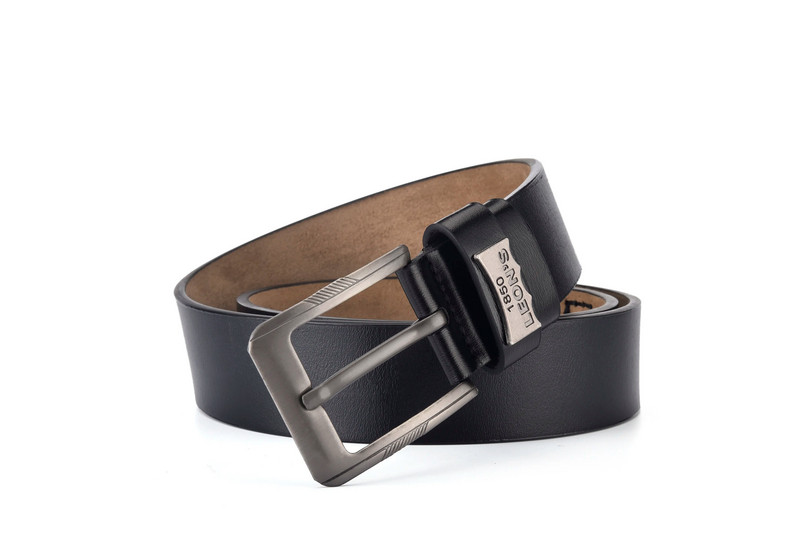 【LEON＇S】 Pandlaga nahast vabaaja teksapüksid Meeste Kvaliteetne retro luksuslik meeste rihm Cintos 3 värvi 2023 UUS