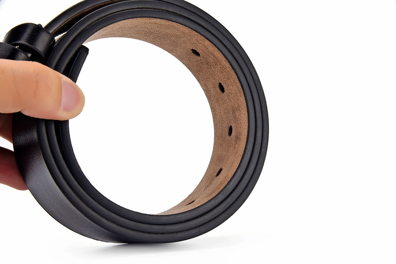 【LEON＇S】 Pandlaga nahast vabaaja teksapüksid Meeste Kvaliteetne retro luksuslik meeste rihm Cintos 3 värvi 2023 UUS