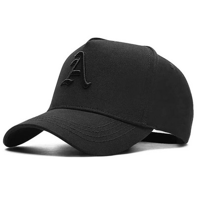 Vasaros vyrų beisbolo kepuraitė „Letter A“ siuvinėjimas „Snapback“ kepurė medvilnė reguliuojama hiphopo kepurė Sportinė sunkvežimių kepuraitės Kepurės nuo saulės