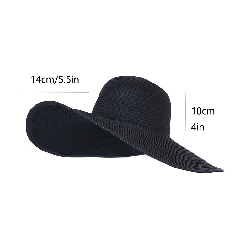 Moterų šiek tiek išlenkta alpinizmo žvejybos kepurė lauke, jodinėjimas tuščia viršutinė plati kepurė nuo saulės шляпа женская летняя 2024 m.