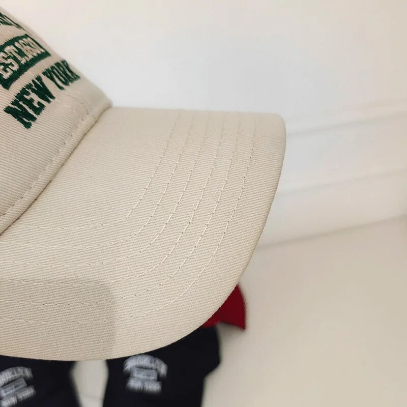 Puha pamut betűkkel hímzett baseballsapka nőknek Férfi alkalmi szabadtéri sportok ívelt karimájú napellenzős sapkák uniszex hip-hop apa sapkák