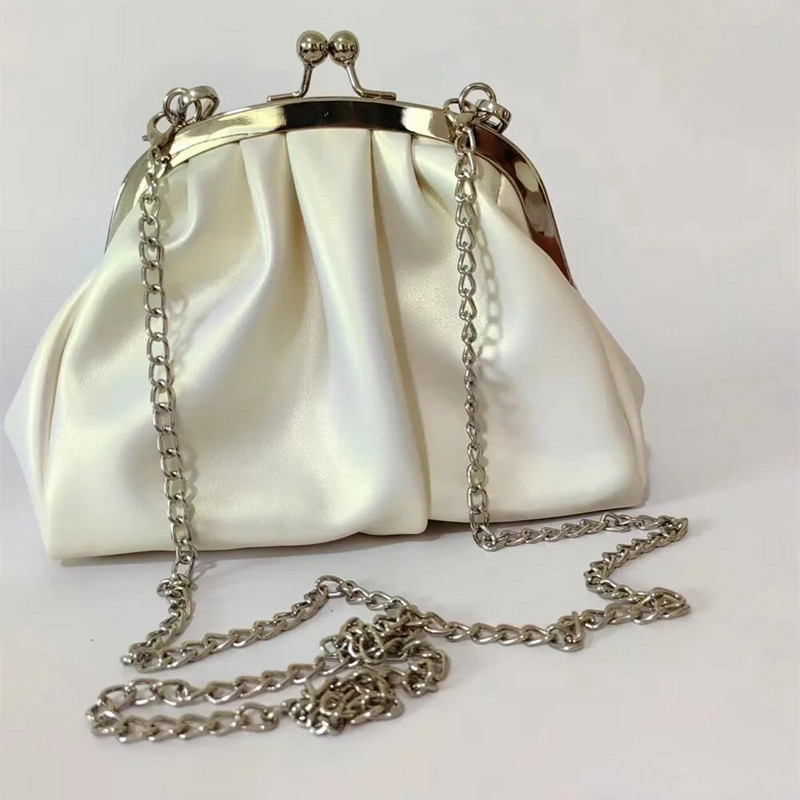 Új, egyszínű, hajtogatott hordtáska divat Új, kiváló minőségű puha bőr utazó válltáskák Hónaljtáska Női tervezői kézitáska