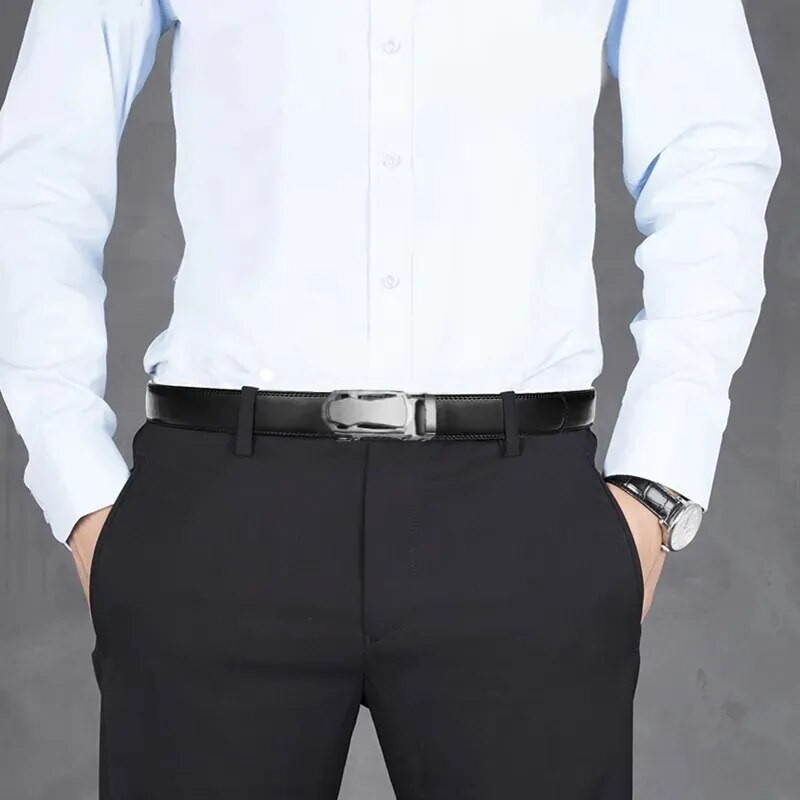 Μόδα Business Ανδρική ζώνη Γνήσια ζώνη πολυτελείας μάρκας μεταλλική ζώνη με πόρπη Υψηλής ποιότητας PU μαλακή ζώνη με τζιν παντελόνι Cargo