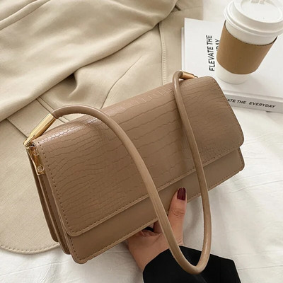 Male ručne torbe Ženske torbice Mekana PU koža Ženska pazuha Vintage torbica na rame Clutch torbice i torbica Ženska bolso