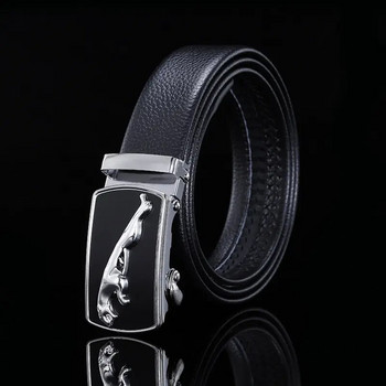 Мъжка мода PU сплав Квадратна катарама Бизнес колани за свободното време Елегантни черни колани Мъжки дънкови панталони Колан с метална катарама