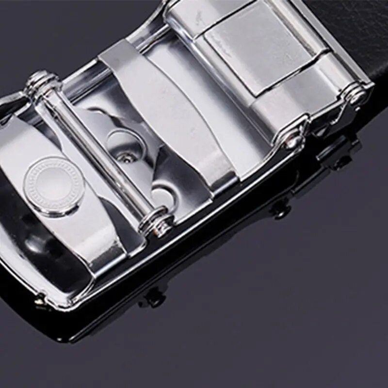 Muška moda PU legura četvrtasta kopča Remeni za poslovno slobodno vrijeme Elegantni crni remeni Muški jean hlače Pojas Metalna kopča