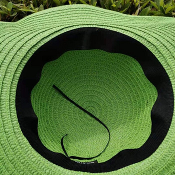 Летни 25-метрови сгъваеми плажни шапки с голяма периферия за жени, сгъваема сламена шапка, слънцезащитна парти шапка за пътуване, дропшиппинг