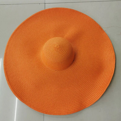 Suvised 25 m suure äärega ülisuured kokkupandavad rannamütsid naistele kokkupandavad õlgkübarad päikesekaitse peoks Reisimüts Dropshipping