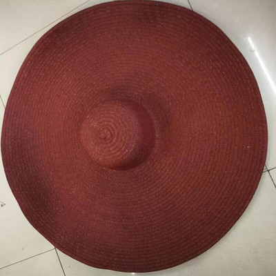 Suvised 25 m suure äärega ülisuured kokkupandavad rannamütsid naistele kokkupandavad õlgkübarad päikesekaitse peoks Reisimüts Dropshipping