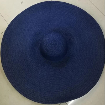 Suvised 25 m suure äärega ülisuured kokkupandavad rannamütsid naistele kokkupandavad õlgkübarad päikesekaitse peoks Reisimüts Dropshipping