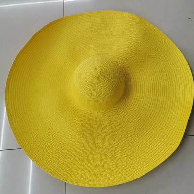 Suvised 25 m suure äärega ülisuured kokkupandavad rannamütsid naistele kokkupandavad õlgkübarad päikesekaitse peoks Reisimüts Dropshipping