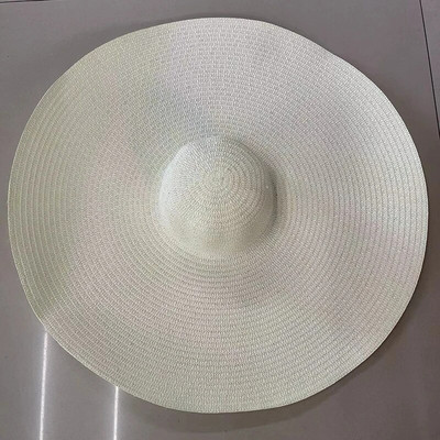 Suvised 25 m suure äärega ülisuured kokkupandavad rannamütsid naistele kokkupandavad õlgkübarad päikesekaitse peoks Reisimüts Dropshipping