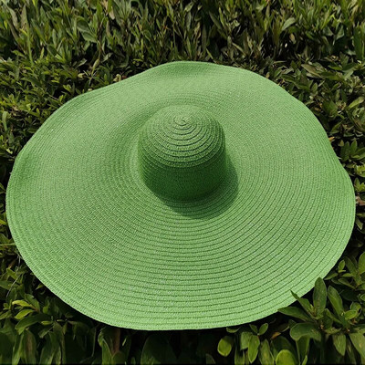 Suvised 25 m suure äärega ülisuured kokkupandavad rannamütsid naistele kokkupandavad õlgkübarad päikesekaitse peoks Reisimüts Dropshipping