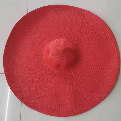 Suvised 25 m suure äärega ülisuured kokkupandavad rannamütsid naistele kokkupandavad õlgkübarad päikesekaitse peoks Reisimüts Dropshipping