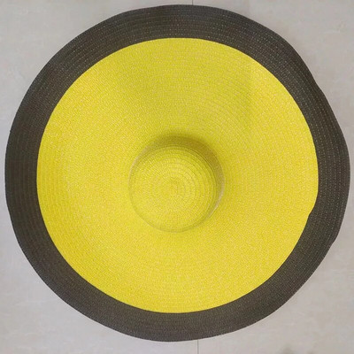 Suvised 25 m suure äärega ülisuured kokkupandavad rannamütsid naistele kokkupandavad õlgkübarad päikesekaitse peoks Reisimüts Dropshipping