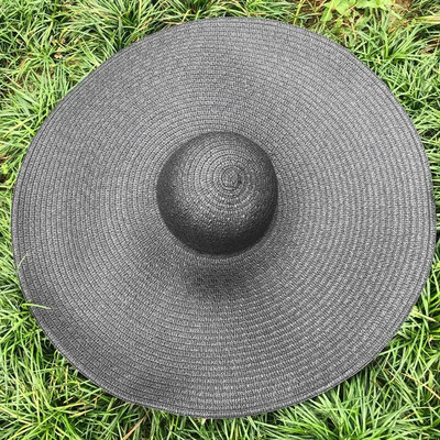 Suvised 25 m suure äärega ülisuured kokkupandavad rannamütsid naistele kokkupandavad õlgkübarad päikesekaitse peoks Reisimüts Dropshipping