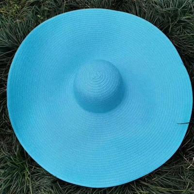 Suvised 25 m suure äärega ülisuured kokkupandavad rannamütsid naistele kokkupandavad õlgkübarad päikesekaitse peoks Reisimüts Dropshipping