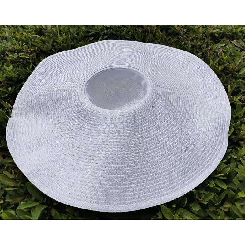 Suvised 25 m suure äärega ülisuured kokkupandavad rannamütsid naistele kokkupandavad õlgkübarad päikesekaitse peoks Reisimüts Dropshipping