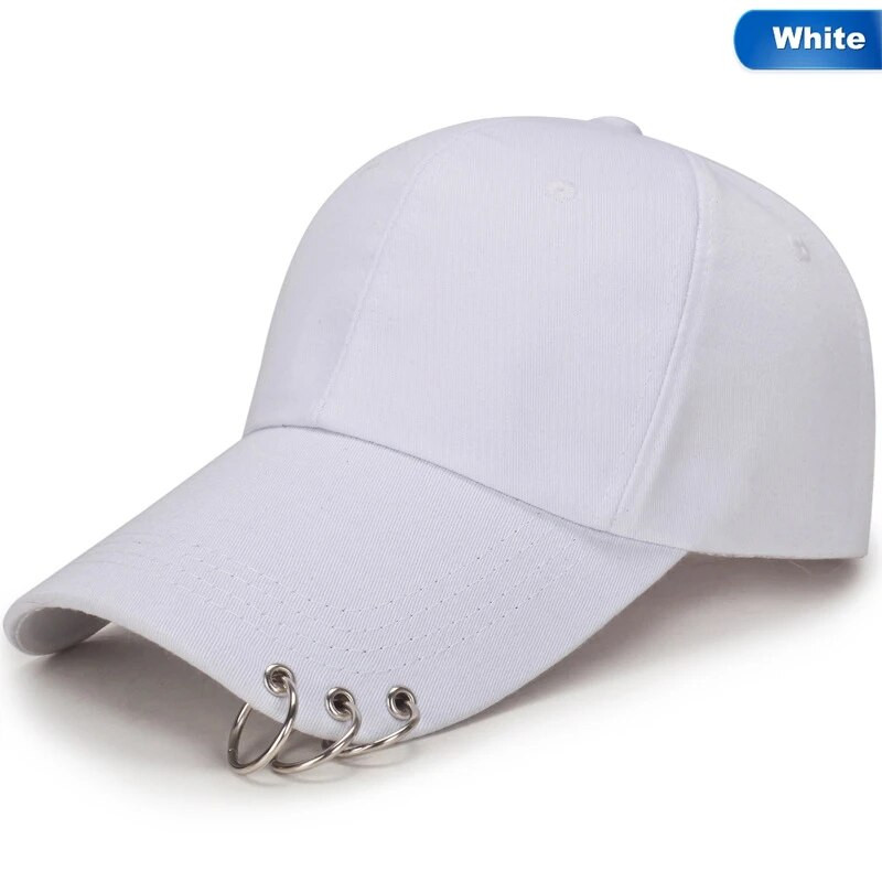 Unisex metalni prstenovi, prozračne golf bejzbol kape, žene, muškarci, sportovi na otvorenom, šešir za sunčanje, gotički punk stil, viziri, šešir, ljetni šešir