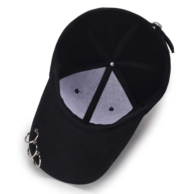 Unisex metalni prstenovi, prozračne golf bejzbol kape, žene, muškarci, sportovi na otvorenom, šešir za sunčanje, gotički punk stil, viziri, šešir, ljetni šešir