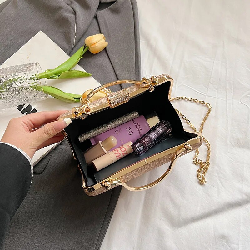 Ženska ručna torbica za večeru 2024. Nova modna banketna haljina sa šljokicama Odgovarajuća haljina Qipao Mala torbica Višenamjenska torba s dijagonalnim lancem