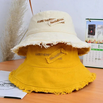 MAXSITIU Памучна рибарска шапка с ресни, мека алуминиева телена шапка с кофа за измиване с вода Дамска шапка Four Seasons, масивна шапка за мивка