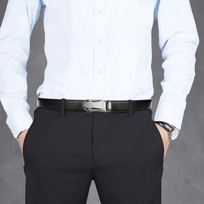 Μόδα Business Ανδρική ζώνη Γνήσια ζώνη πολυτελείας μάρκας μεταλλική ζώνη με πόρπη Υψηλής ποιότητας PU μαλακή ζώνη με τζιν παντελόνι Cargo
