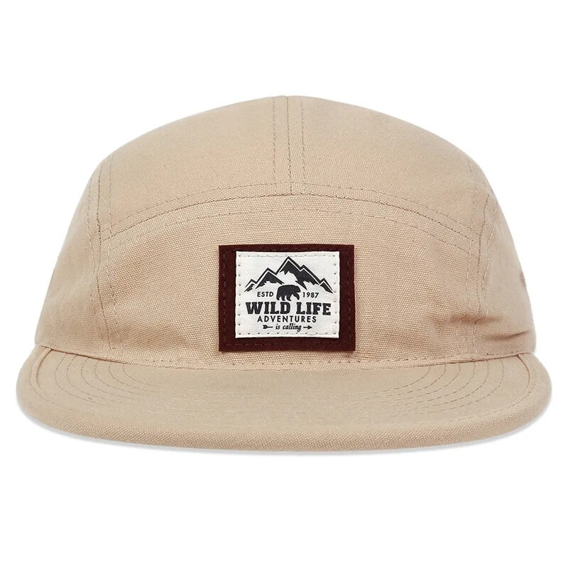 WILD LIFE Pamučne bejzbolske kape s 5 panela Snapback kape Bone Gorras Hombre Originales Hip Hop šeširi za muškarce Žene Podesivi