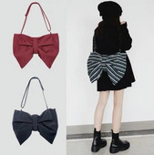 dama, djevojka, platnena velika torba, lijepa torba s mašnama, trebala bi torba, ležerna torba velikog kapaciteta, vruća američka pop torba s mašnama i ukrasima