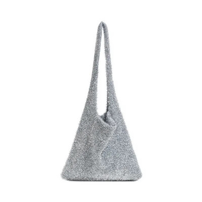 Bling Tote torba zlatna svilena svjetlucava linija za pletenje moderna slatka mini torbica na rame mala torba torbica ispod pazuha sto tide